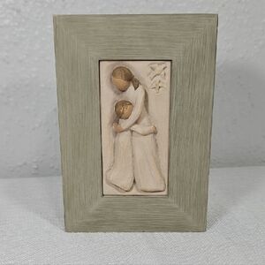 Demdaco Willow Tree Susan Lordi Mother & Daugther Tan, Cream & Green Mini Box